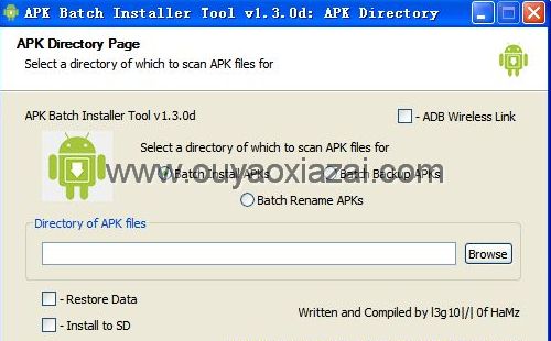 APK Batch Installer_PC端批量备份安装android软件