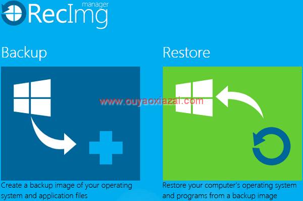 windows8一键还原_recImg manager