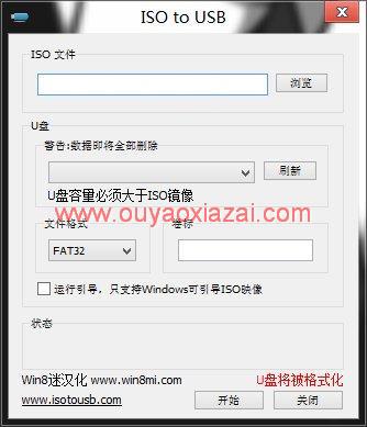 ISO刻录到U盘、ISO to USB_将ISO镜像刻录进U盘里