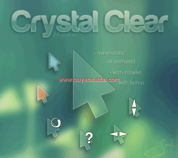 透明的鼠标指针方案_Crystal Clear