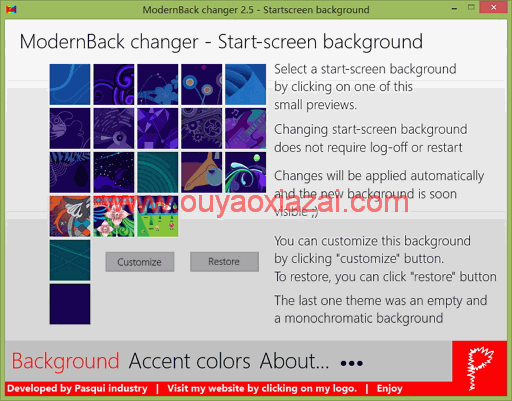 win8登陆界面背景修改器_ModernBack changer