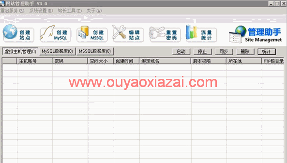数据芯网站管理助手 V3.0 绿色免费版