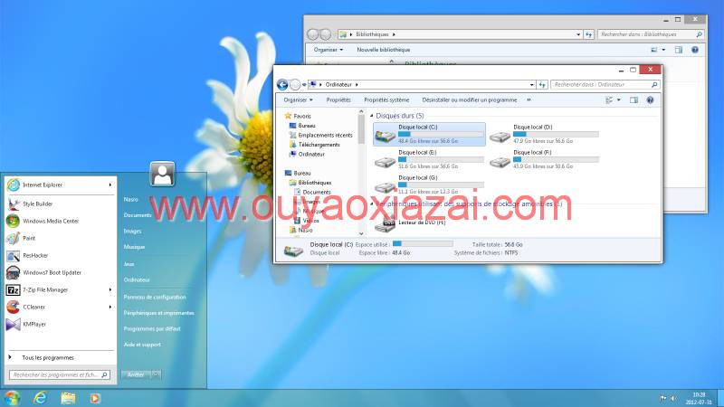 灰白色调Win7主题_Win8 RTM for Win7