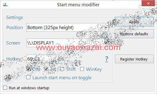找回Win8开始菜单_Start Menu Modifier