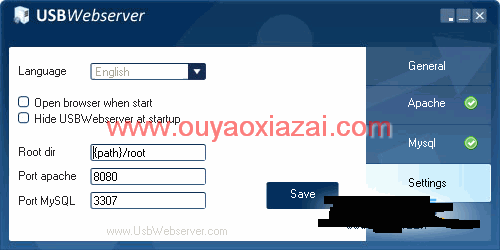 搭建php+apache+mysql服务器_USBWebserver