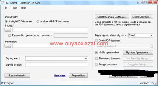PDF文件批量签署工具/属性补全_PDF Signer