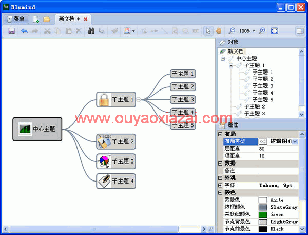 Blumind思维导图_简单思维导图程序