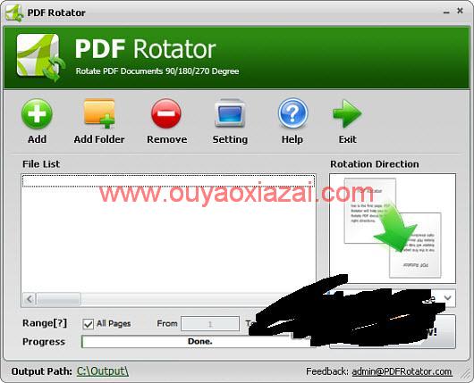 PDF旋转工具、一键旋转pdf_PDF Rotator