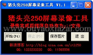 gif屏幕录像工具猪头亮250版 V1.1 下载