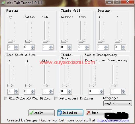 Windows窗口界面调整切换工具_Alt Tab Tuner