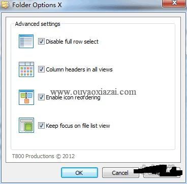 Windows7文件夹功能增强软件_Folder Options X