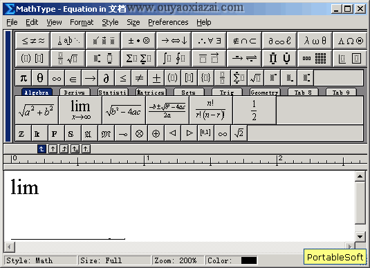 数学公式编辑器软件_MathType