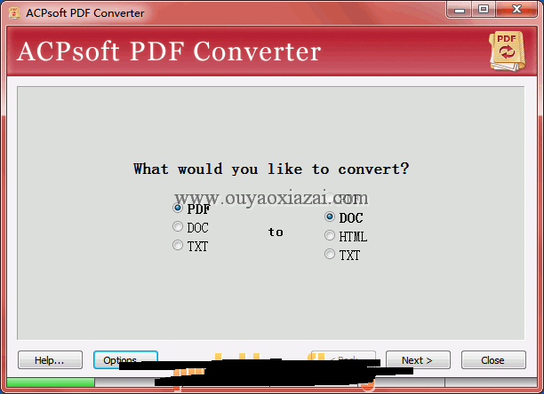 免费的PDF to Word转换器_ACPsoft PDF Converter