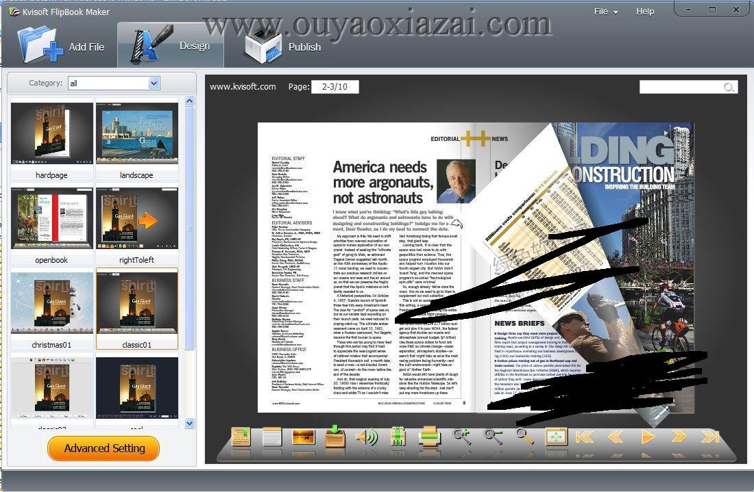 翻页电子书、翻页画册制作软件_Kvisoft FlipBook Maker