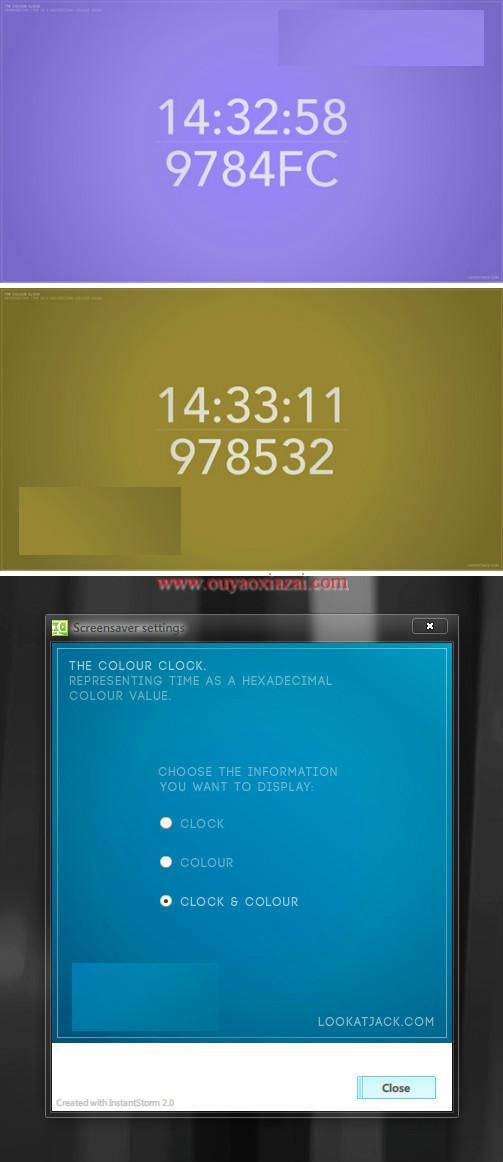 多彩时间屏保软件_TheColourClock
