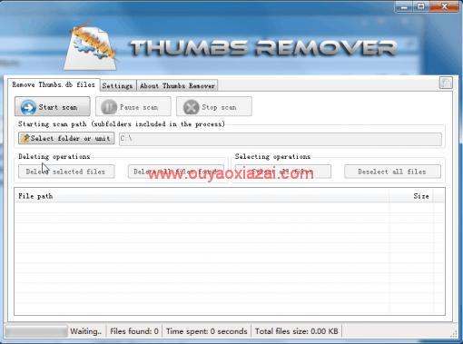 Thumb.db文件图片缓存清理_Thumbs Remover