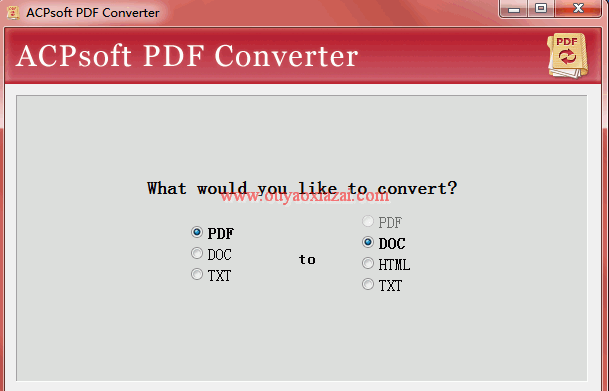 多功能PDF转换器_ACPsoft PDF Converter