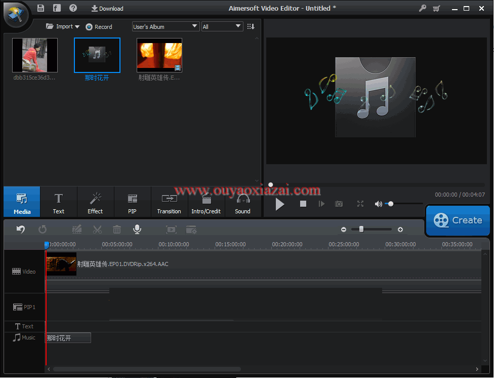 视频剪辑编辑与MV制作软件_Aimersoft Video Editor