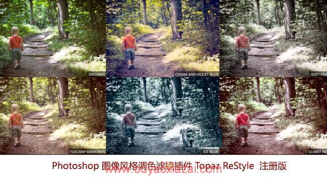 PS/Photoshop照片调色滤镜插件_Topaz ReStyle