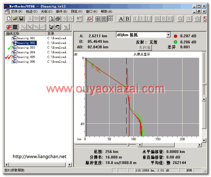 SOR文件格式打开工具_Anritsu TraceView