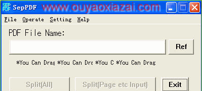 pdf文件分割工具SepPDF V2.95版