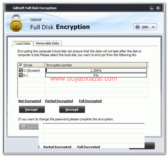 硬盘加密|分区加密软件_Gilisoft Full Disk Encryption