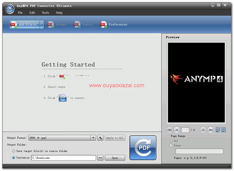 带OCR功能的PDF文件转换器_AnyMP4 PDF Converter