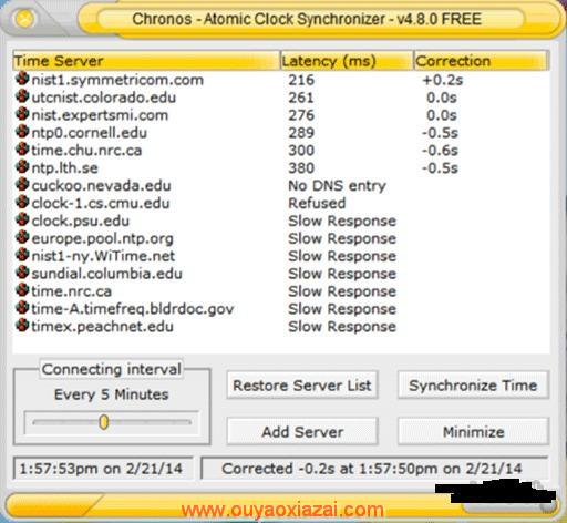 开机自动同步系统时间_Atomic Clock Synchronizer