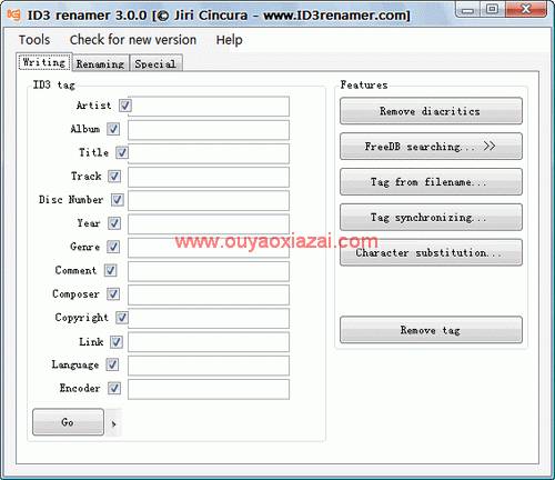 根据ID3信息批量重命名音乐文件_ID3 Renamer