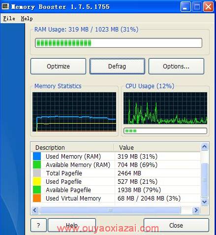 每隔一段时间自动优化内存_Rizonesoft Memory Booster