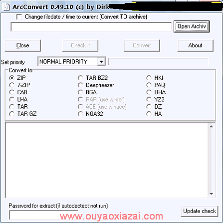 ArcConvert_zip、rar、7z压缩包格式转换器