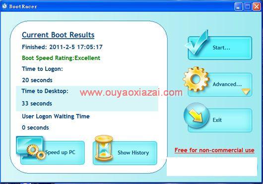 系统启动速度测试、系统开机时间统计_BootRacer