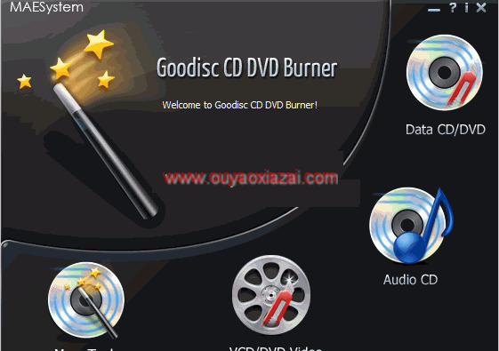 免费DVD/CD刻录机_MAEMedia Goodisc CD DVD Burner