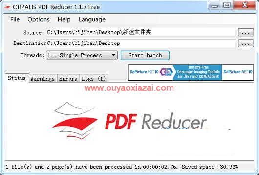 PDF文件压缩器、压缩PDF体积大小_PDF Reducer