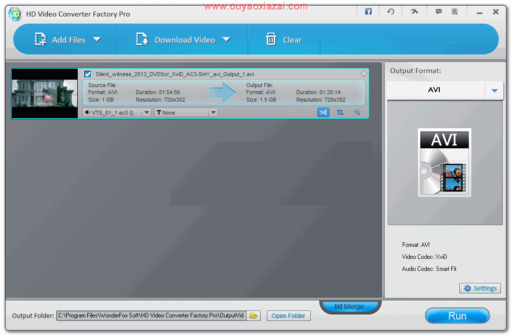 万能视频文件格式转换家_HD Video Converter Factory