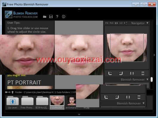 PS去除人物脸上的痘痘和疤痕_Free Photo Blemish Remover