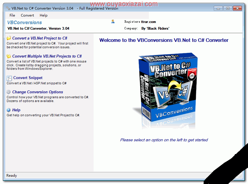 VB.Net代码转C#代码_VB.Net to C# Converter