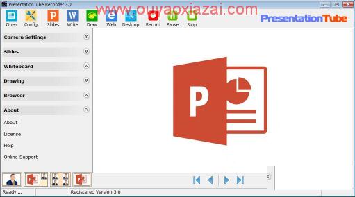 PPT演示录音录象软件_PresentationTube
