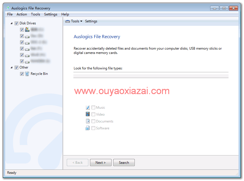 恢复被删的文件_Auslogics File Recovery