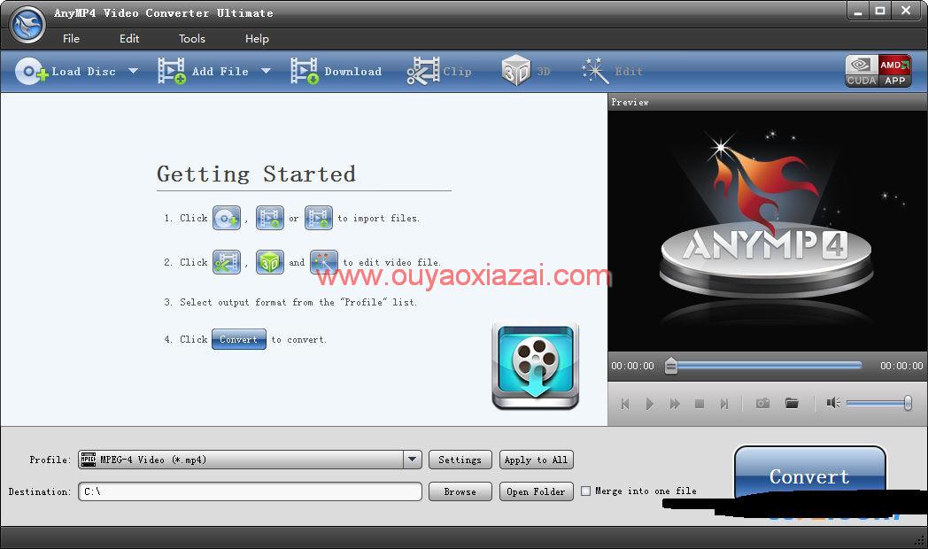 将视频格式转换成MP4格式_AnyMP4 Video Converter