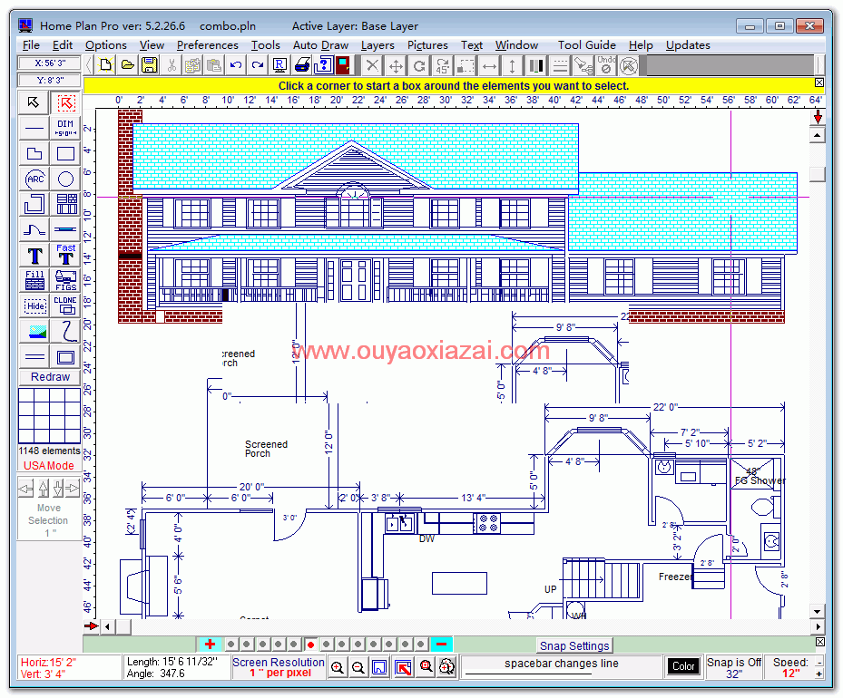 室内装修图纸设计软件_HomePlanSoft Home Plan