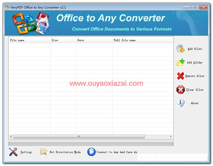 万能办公文档转出转换器_VeryPDF Office To Any Converter