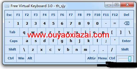 虚拟屏幕软键盘软件_Free Virtual Keyboard