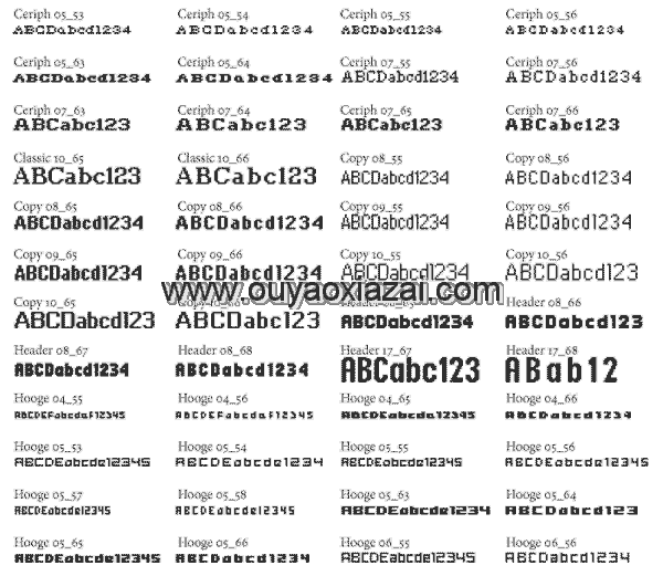 精选像素字体包下载