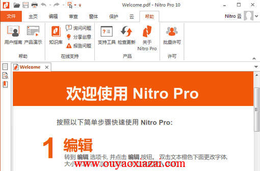 全功能PDF文件处理软件_Nitro PDF Professional