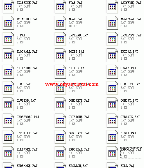 CAD图案填充图形PAT下载