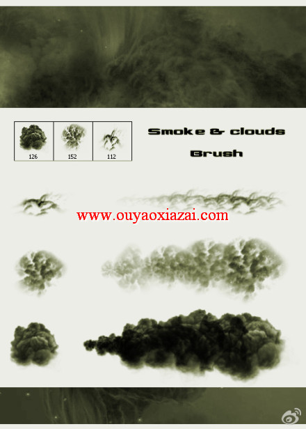 逼真的PS烟雾笔刷下载