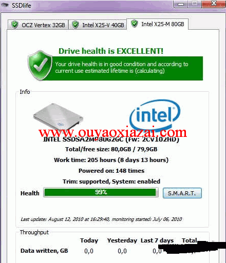 SSD固态硬盘健康监测工具_ssdlife固态硬盘测试