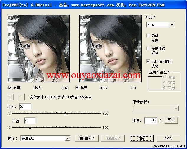 ProJPEG格式滤镜 V6.0 汉化版