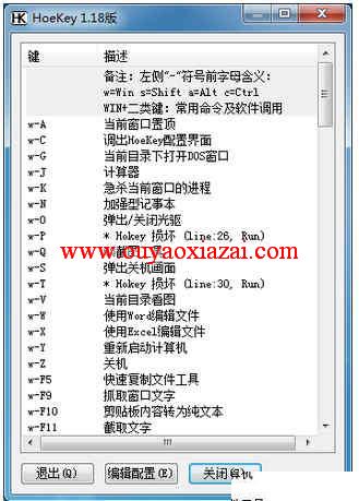 Hoekey_系统热键/系统快捷键辅助增强软件